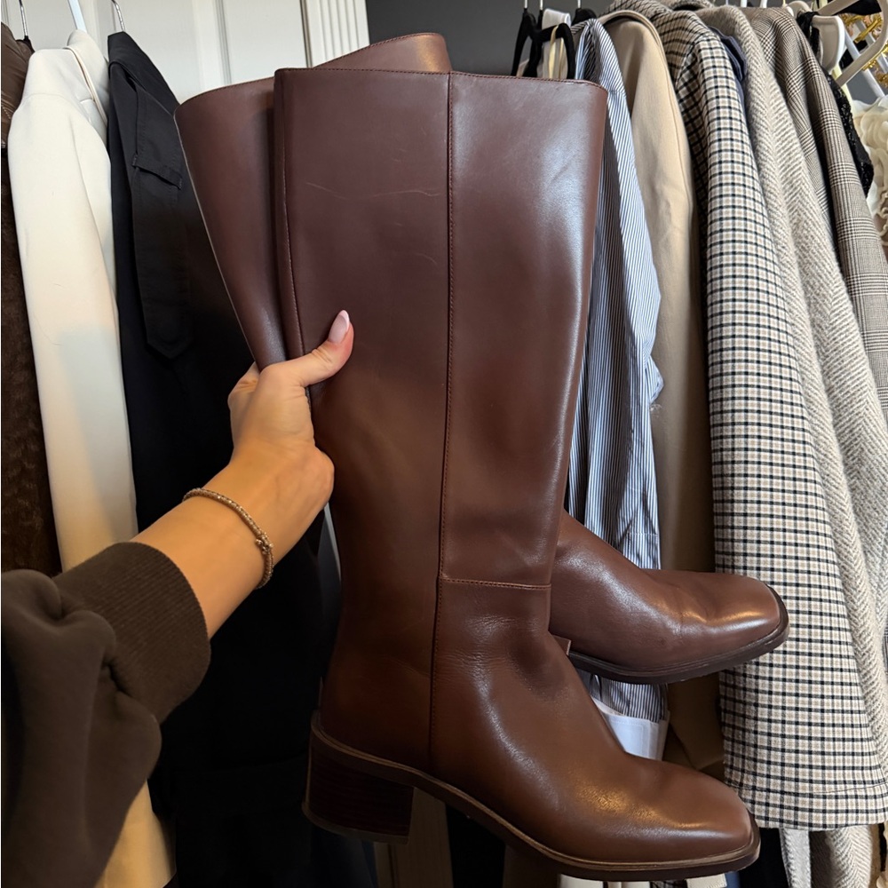 Everlane Brown Leather Knee-High Boots